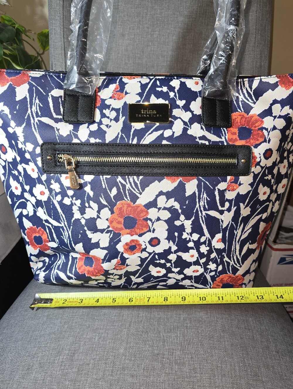 Trina Turk Large Tote Bag 'Jardin De Paris' Floral - Picture 10 of 14